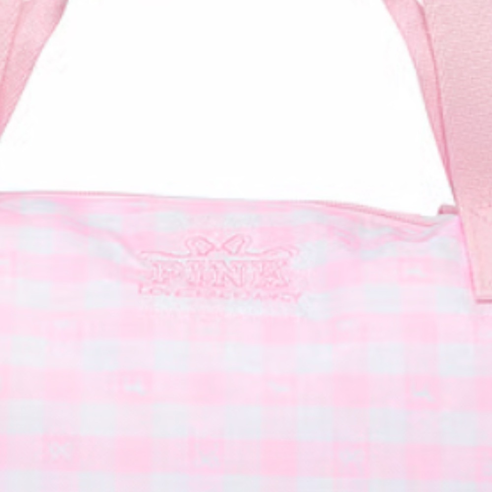 Victoria's Secret Pink Gingham Tote Bag - Picture 3 of 4